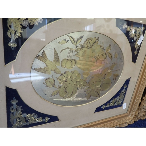 517 - TWO WHITE AND YELLOW METAL FRAMED AND GLAZED ENGRAVINGS each 49 x 56cms