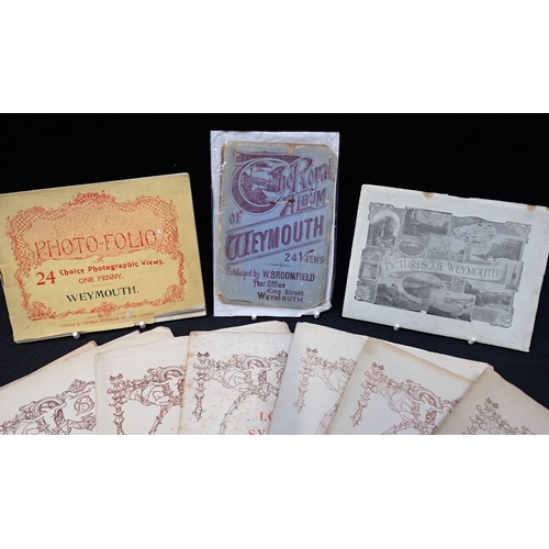 457 - THREE EARLY WEYMOUTH SOUVENIR GUIDES with a collection of Sir Henry Wood Queen's Hall concert progra... 