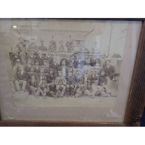 467 - LOCAL INTEREST: FRAMED VICTORIAN PHOTOGRAPHS together with a military commission