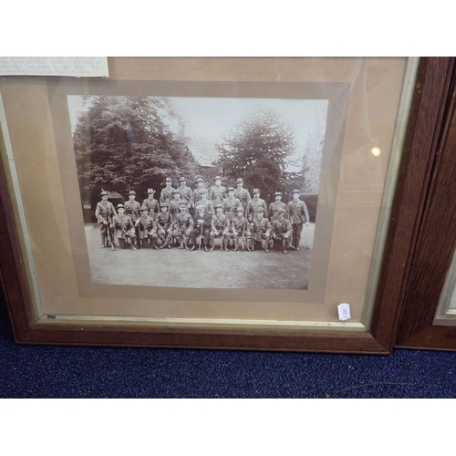 467 - LOCAL INTEREST: FRAMED VICTORIAN PHOTOGRAPHS together with a military commission