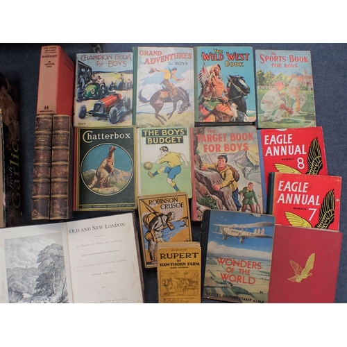 484 - A COLLECTION OF VINTAGE CHILDREN'S BOOKS and five volumes 'London old and new' (Cassell, Petter and ... 