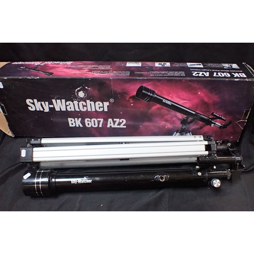 89 - A 'SKY-WATCHER' REFRACTOR TELESCOPE AND TRIPOD BK 607 AZ2 (boxed) SOLD IN AID OF FRIENDS OF BLANDFOR... 