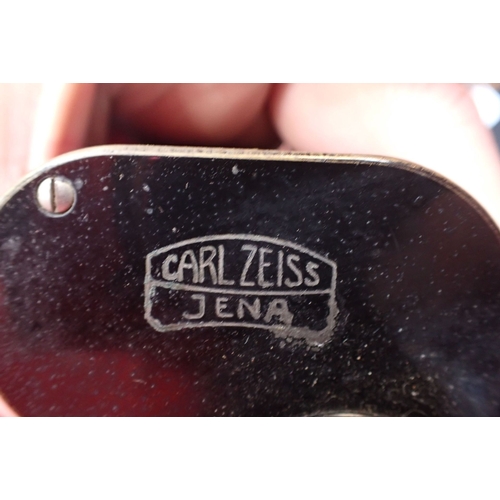 291 - A PAIR OF CARL ZEISS JENA BINOCULARS Binochtem 7 x 50. In original marked case