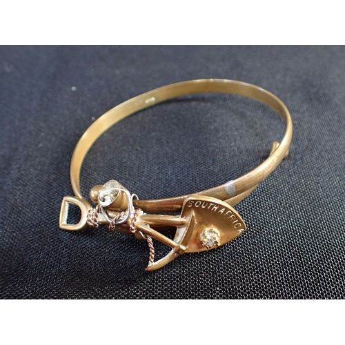 494 - A SOUTH AFRICAN MINING BANGLE