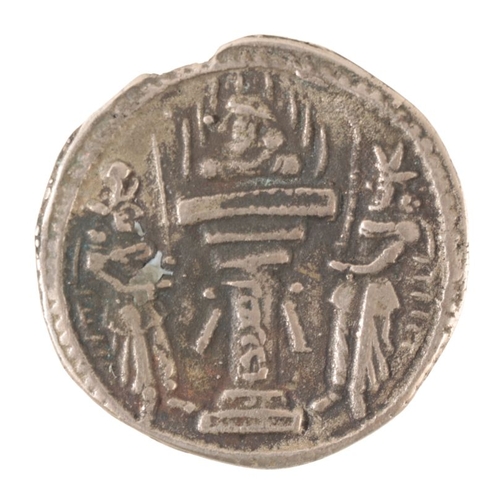 570 - SASANIAN SHAPUR 11 SILVER COIN (AD309-379)