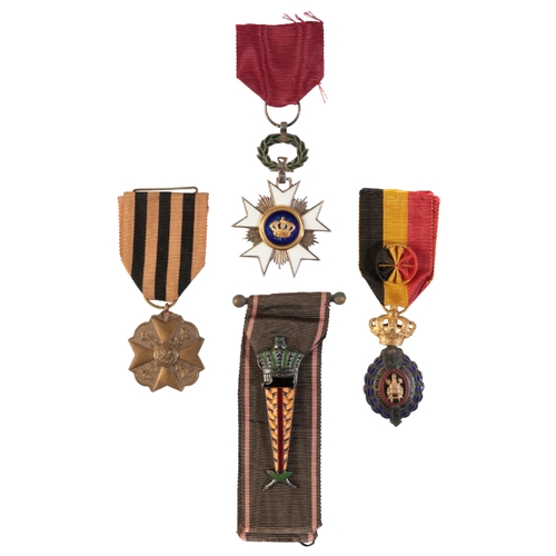 249 - BELGIUM: CIVIL ORDER AND MEDALS Belgium. Order of the Crown, knight (Ordre de la Couronne, chevalier... 