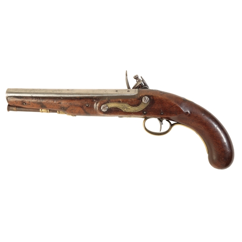 354 - A FLINTLOCK PISTOL BY WHEELER AND SON OF LONDON with an attractive engraved decoration to the action... 