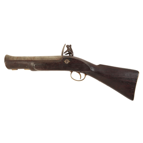 357 - A BLUNDERBUSS FLINTLOCK 'DRAGOON' PISTOL this example is Tower stamped and has proof marks to the ba... 