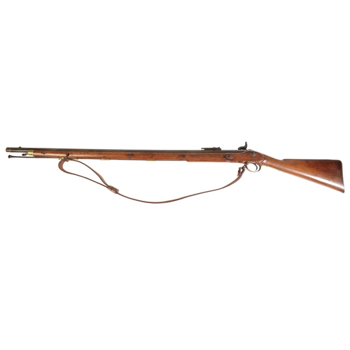 366 - AN OUTSTANDING EXAMPLE OF AN 1854 MINIE RIFLE attributed to the Thin Red Line  .702 calibre rifle.

... 