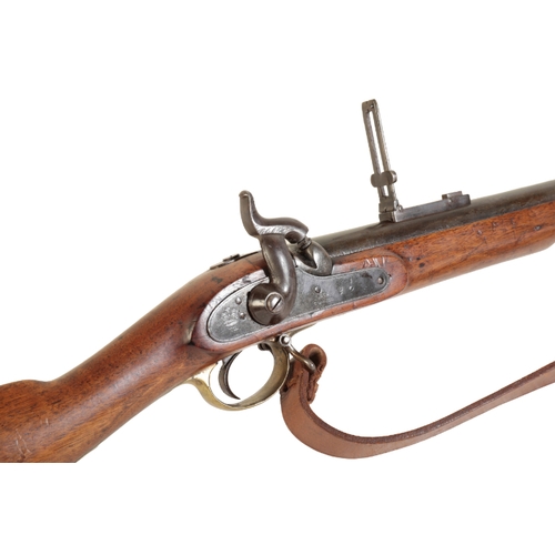 366 - AN OUTSTANDING EXAMPLE OF AN 1854 MINIE RIFLE attributed to the Thin Red Line  .702 calibre rifle.

... 