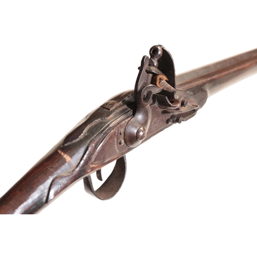 373 - A FLINTLOCK SINGLE BARREL SPORTING GUN by W. Prante, with a full walnut stock, steel butt plate, ste... 