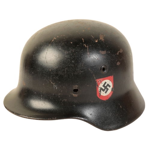 487 - A WWII M35 GERMAN MILITARY HELMET