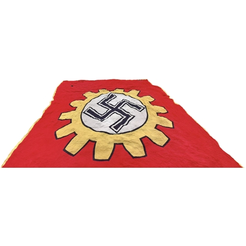 603 - SUBSTANTIAL DAF FLAG FOR EXEMPLARY FACTORY PRODUCTION around 12 x 18ft in size, with some small hole... 