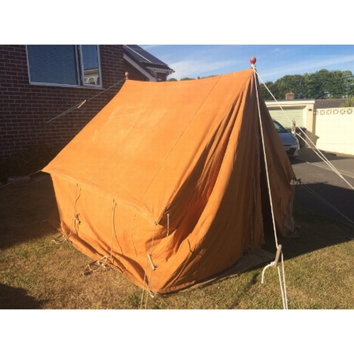 604 - A WWII MILITARY TENT made by S.S. Holden Ltd, Manufacturers Ottawa & Hull, stamped with a military c... 