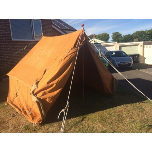 604 - A WWII MILITARY TENT made by S.S. Holden Ltd, Manufacturers Ottawa & Hull, stamped with a military c... 