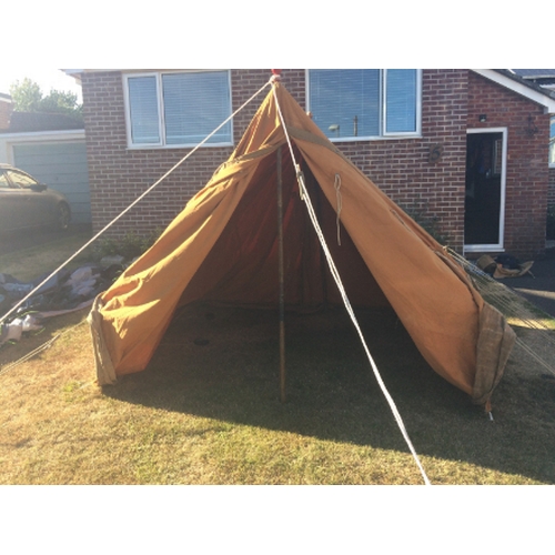 604 - A WWII MILITARY TENT made by S.S. Holden Ltd, Manufacturers Ottawa & Hull, stamped with a military c... 