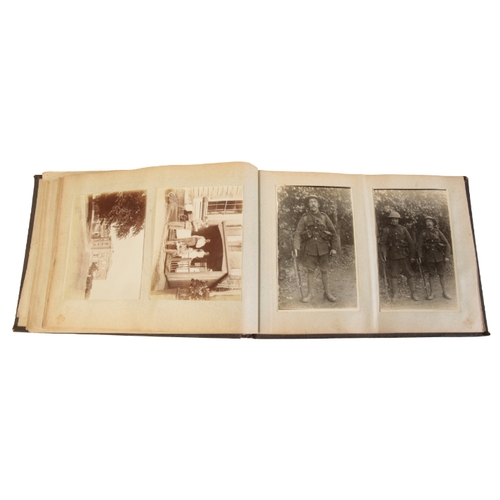 614 - GREAT WAR PHOTOGRAPH ALBUM the album is made up of 96 photographs of officers, men and nurses; the p... 