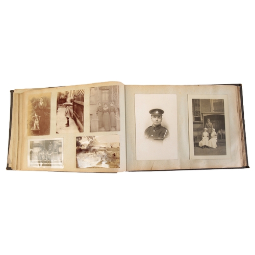 614 - GREAT WAR PHOTOGRAPH ALBUM the album is made up of 96 photographs of officers, men and nurses; the p... 