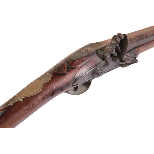 386 - A CONTINENTAL SINGLE BARREL FLINTLOCK SPORTING GUN with walnut stock, Damascus barrel, steel trigger... 