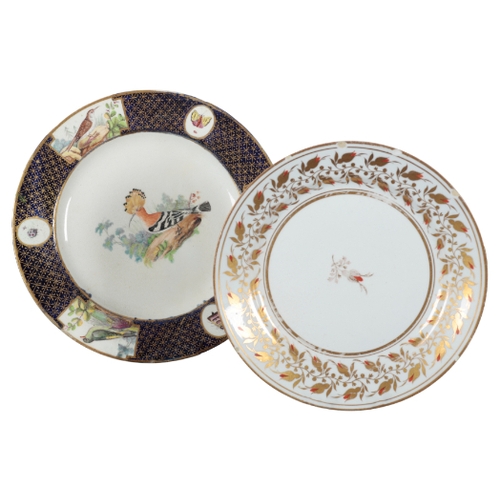 88 - THREE WORCESTER PORCELAIN PLATES in the dragon in panel pattern, the larger 25cm wide, the smaller e... 