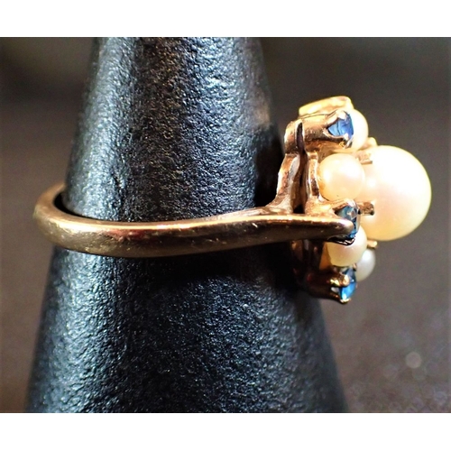 432 - A 9CT GOLD DRESS RING and another (2)