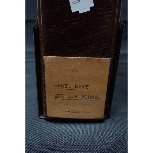 538 - AN ALBERT'S BROWN VINYL CIGARETTE CARD ALBUM containing mixed sets of military related cards includi... 