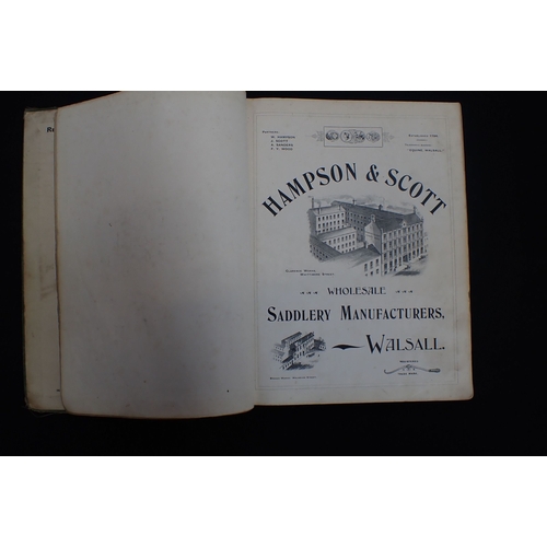 557 - EQUINE ALBUM, TRADE CATALOGUE, HAMPSON & SCOTT, SADDLERY MANUFACTURERS Walsall, Established 1794; ci... 