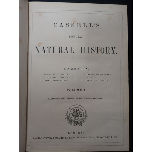 569 - 'CASSELL'S POPULAR NATURAL HISTORY, ILLUSTRATED with about two thousand engravings', some coloured p... 