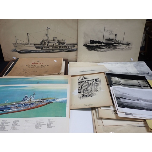 695 - LAURENCE DUNN (1907-2006) a considerable personal archive from this famous maritime artist and illus... 