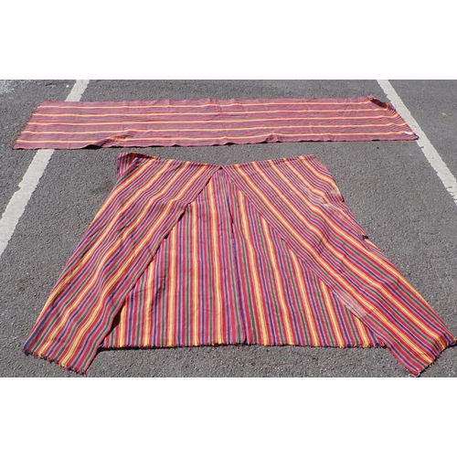 10 - ISLAMIC STRIPED SILK ABA (two)