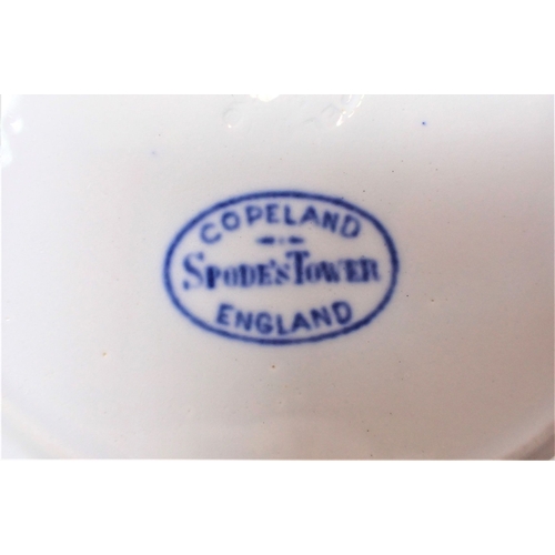 166 - AN EXTENSIVE COPELAND 'SPODE'S TOWER' BLUE TRANSFER PRINTED DINNER SERVICE (matched) 12 dinner, sala... 