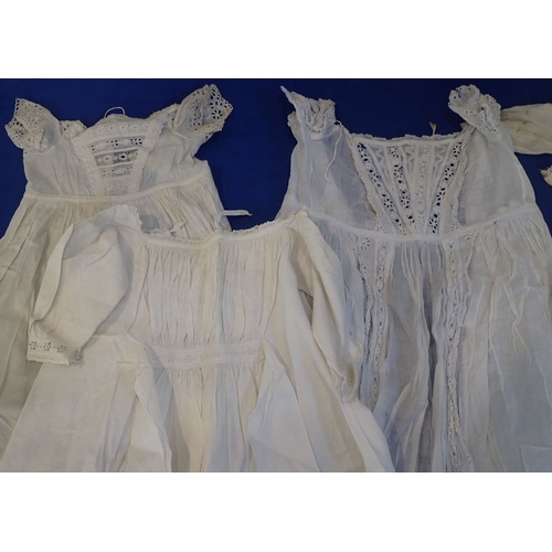 256 - A QUANTITY OF 19TH CENTURY EMBROIDERED CHILDREN'S DRESSES (6) Provenance: From the family of Maud Or... 