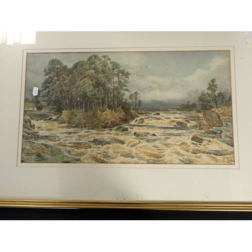 1132 - HERBERT MOXON COOK (1844-1928/29) A river landscape signed and dated lower left, watercolour, 31cm x... 