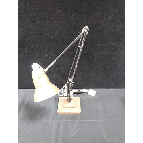 194 - A VINTAGE HERBERT TERRY ANGLEPOISE LAMP (finish partially stripped). Provenance: The Estate of the l... 