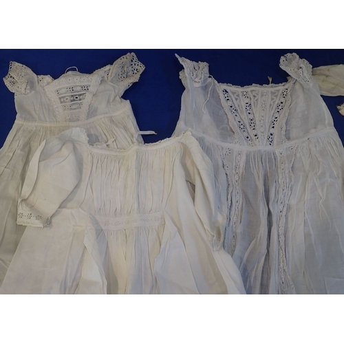 226 - A QUANTITY OF 19TH CENTURY EMBROIDERED CHILDREN'S DRESSES (6) Provenance: From the family of Maud Or... 