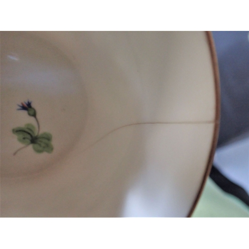 252 - A SMALL HANCOCK'S DERBY EWER, TWO DERBY COFFEE CANS (one a/f) a 19th Century porcelain urn (a/f), a ... 