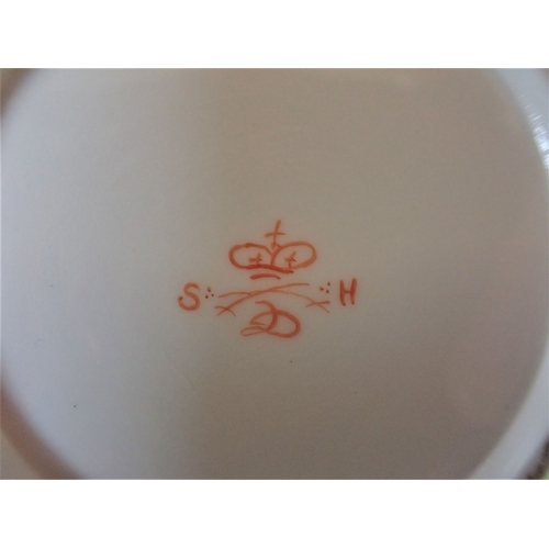 252 - A SMALL HANCOCK'S DERBY EWER, TWO DERBY COFFEE CANS (one a/f) a 19th Century porcelain urn (a/f), a ... 