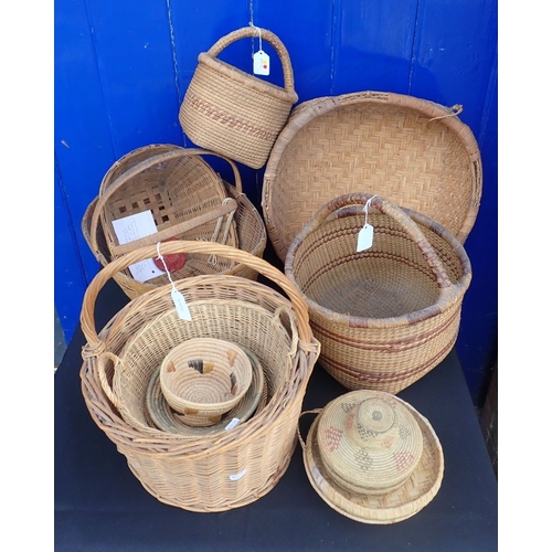 27 - QUANTITY OF WICKER WARE Provenance: The Estate of the late John Rollo Somerset-Paddon, formerly of C... 