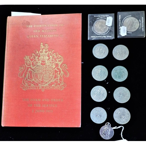 397a - A GROUP OF COMMEMORATIVE COINS including the wedding of Diana and Charles and eight further coins (1... 