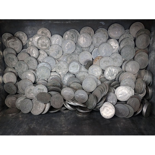 402 - A COLLECTION OF PRE-DECIMAL COINS (the 'silver' all post 1947)