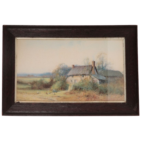 475 - HENRY JOHN SYLVESTER STANNARD (1870-1951) two rural cottage scenes, prints, 24cm high x 41cm wide (2... 