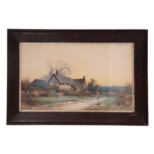 475 - HENRY JOHN SYLVESTER STANNARD (1870-1951) two rural cottage scenes, prints, 24cm high x 41cm wide (2... 