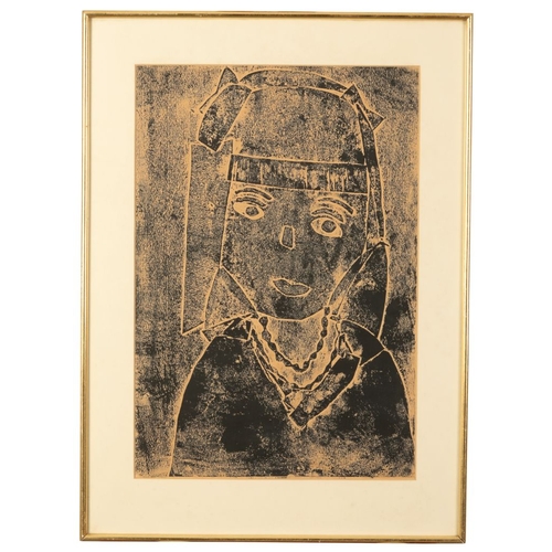 505 - CAROLINE YEATS BROWN (B. 1950) 'Valley Farm - Huntingfield' watercolour study of a farmhouse, signed... 