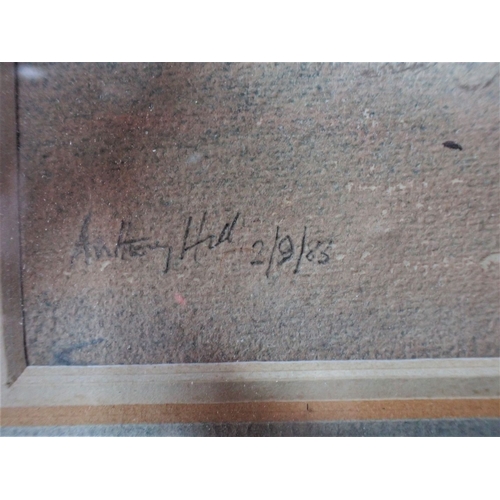 507 - STEPHEN MARTIN R.W.S.A.C: 'UP AMONG THE MOUNTAINS AND CLOUDS (ANDORRA)' watercolour 36 x54cm plus mo... 