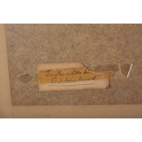 531 - ROBERT GEORGE KELLY (1822-1910) 'In Prenton, Birkenhead' landscape with buildings visible through th... 