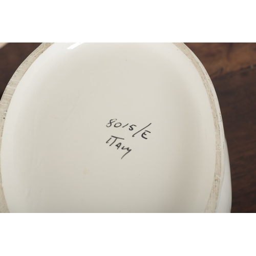110 - A LARGE ITALIAN PORCELAIN FISH TUREEN marked 8015/E Italy to the base, complete with ladle, 29cm hig... 