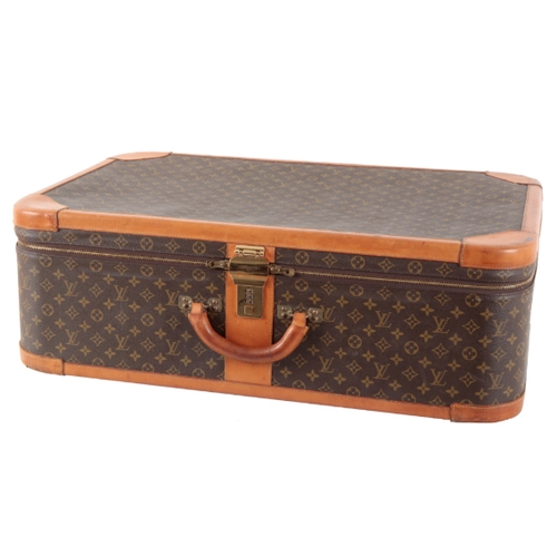 Louis Vuitton Large Monogram Suitcase Luggage With Combination 