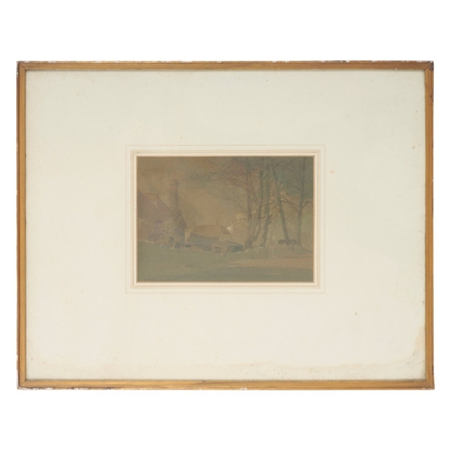 29 - HUGH BELLINGHAM-SMITH (1866-1922) A country farm signed lower left, watercolour, 18cm x 27cm
