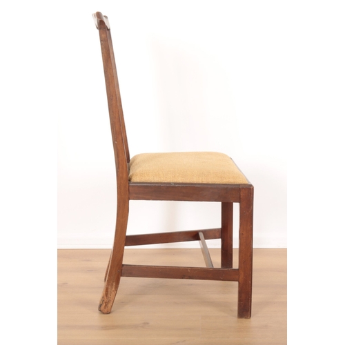 35 - A MATCHED SET OF TEN MAHOGANY DINING CHAIRS 18th century and later, with pierced and carved backs ov... 