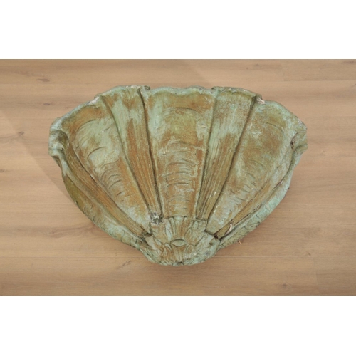 51 - A LARGE PAINTED WALL TROUGH 40cm high X 80cm wide X 48cm deep